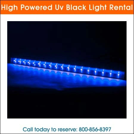 High powered uv black light rental